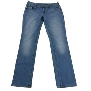 Gap‎ Women’s 10/30R Premium Curvy Straight Leg Blue Denim Jeans Casual Comfy